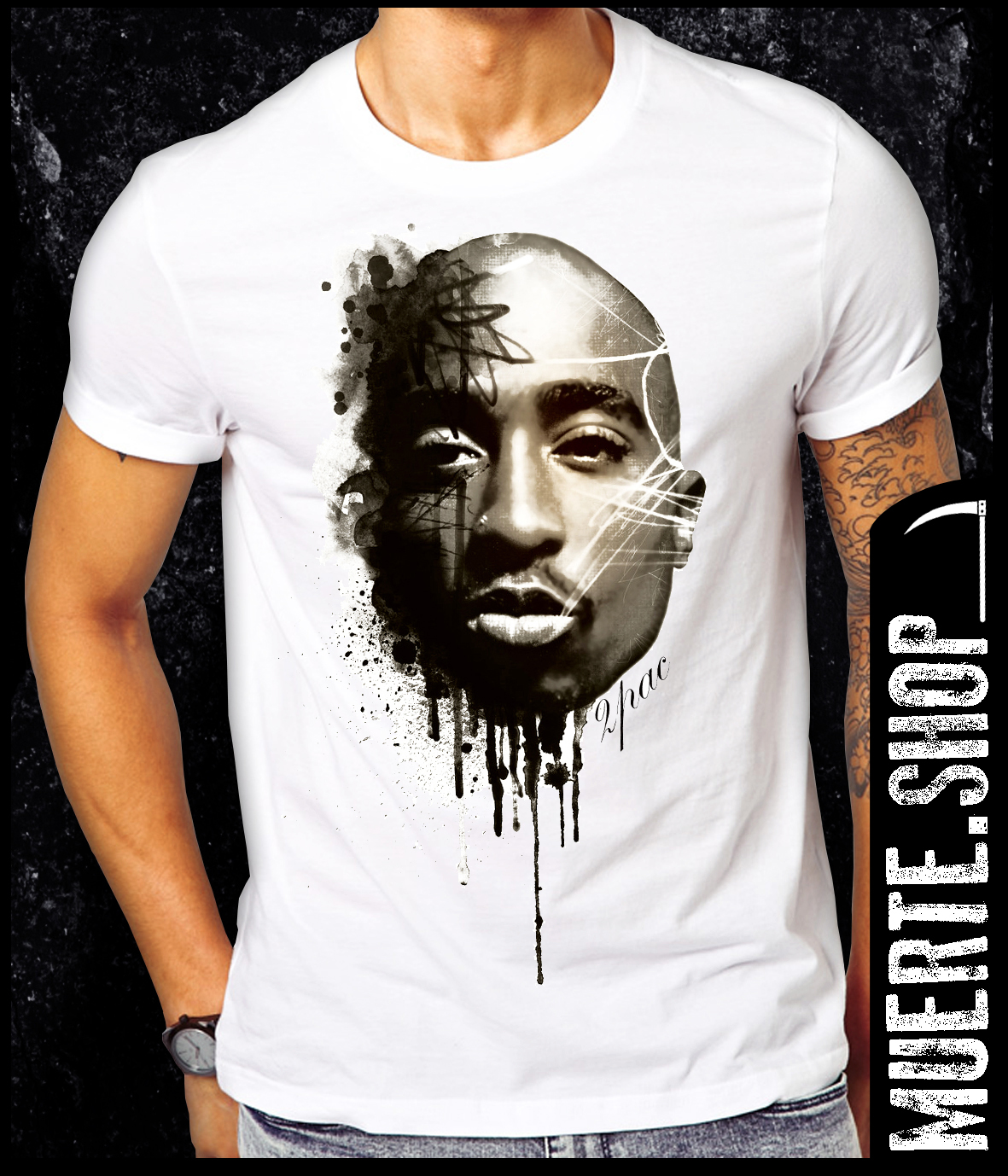 Тениска 2PAC MELTED FACE Тениска 2PAC MELTED FACE